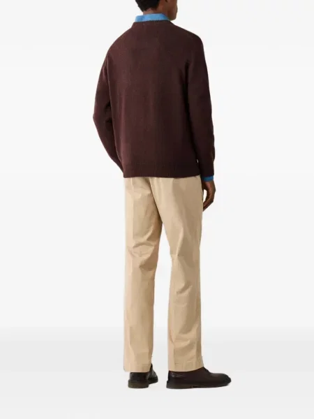 Pulover Hackett London cu decolteu în V maro