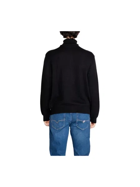 Sweter z golfem Armani Exchange czarny