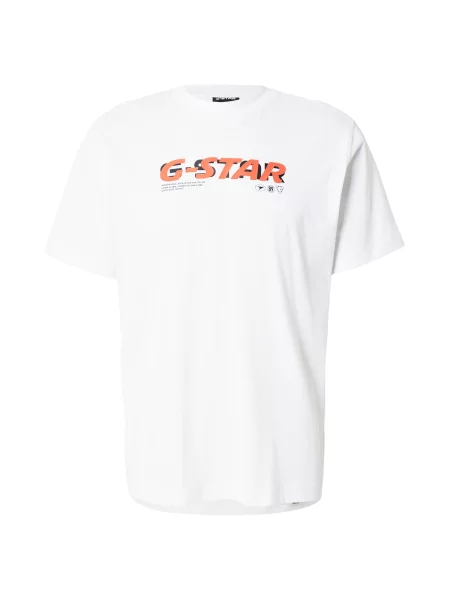 G-STAR Tricou roșu alb