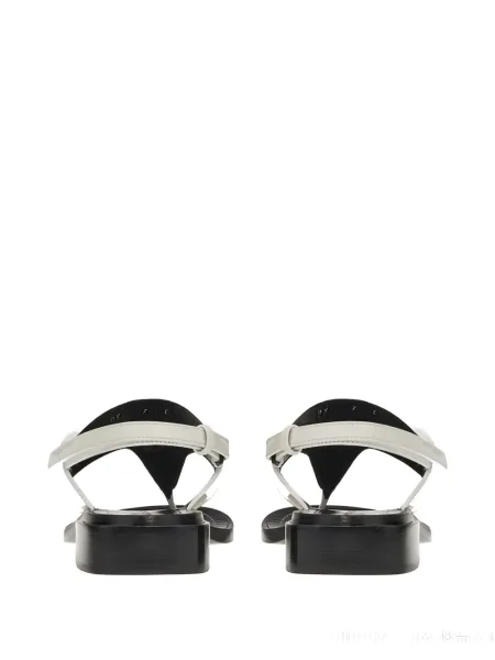Sandale Ferragamo din piele alb