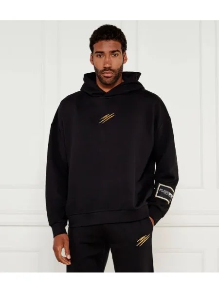 Plein Sport Hanorac Label | Relaxed fit negru