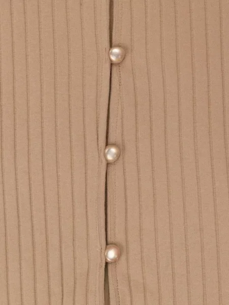 Žebrovaný kardigan Callipygian s perlami