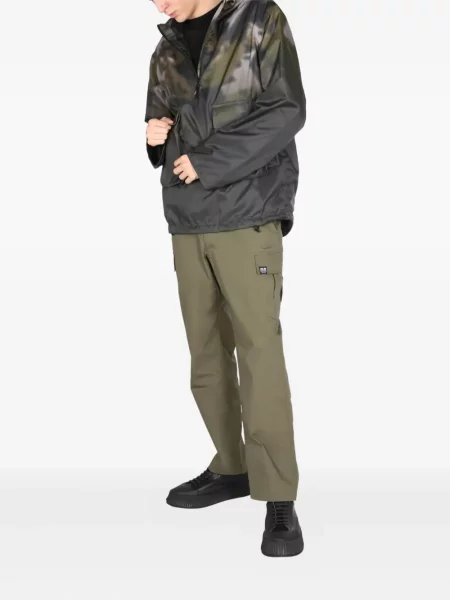 Geacă Arkair cu imagine cu model camuflaj de jumătate de fermoar maro