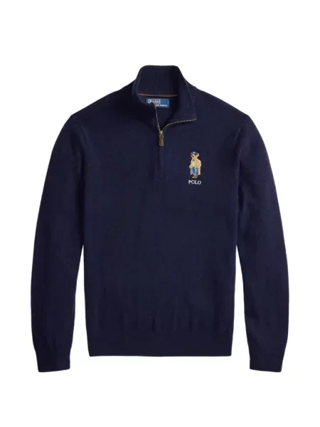 Hálós kockás pólóing Polo Ralph Lauren nyomtatás fekete