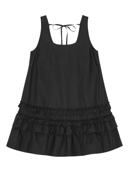 Rochie Ganni din poplin de costum negru