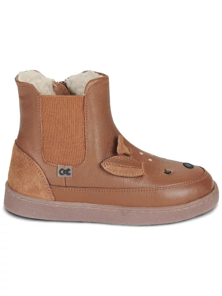 Pantofi copii Citrouille Et Compagnie maro