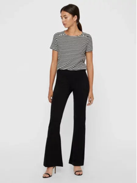 Vero Moda Kalhoty z materiálu Kamma Flared Fit černá