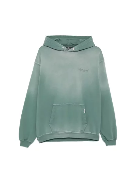 Represent bluza Owners Club Script z kapturem z nadrukiem zielony