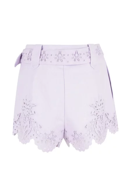 Pantaloni scurți Farm Rio cu model floral violet