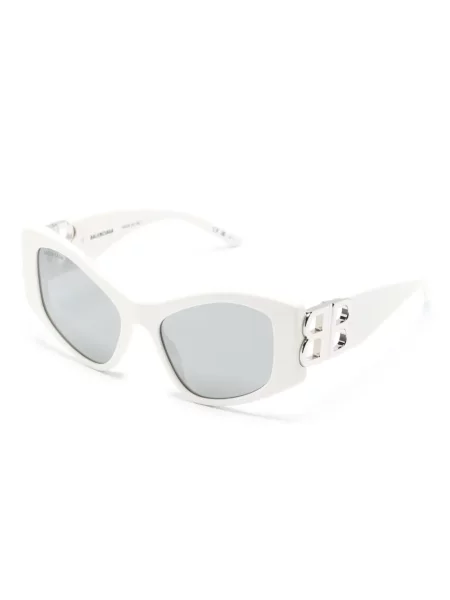 Saulės akiniai Balenciaga Eyewear balta