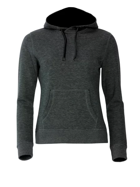 Clique Classic Hoody – bluza z kapturem anthracite melange szara
