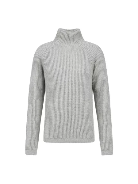 Sweter z golfem Drykorn wełniany do golfa szary