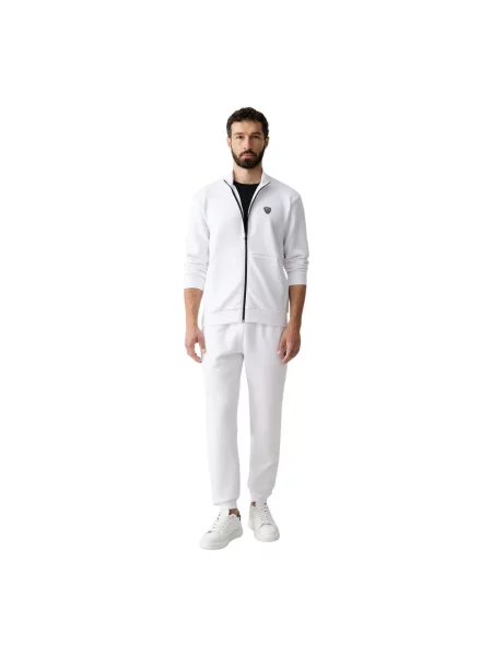 Emporio Armani komplet dresowy z wiskozą biały