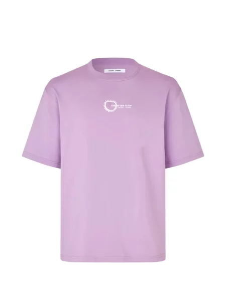 Tricou Samsøe Samsøe cu imagine violet