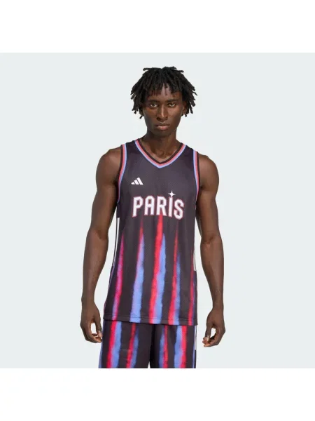 Koszulka podstawowa Paris Basketball czarna