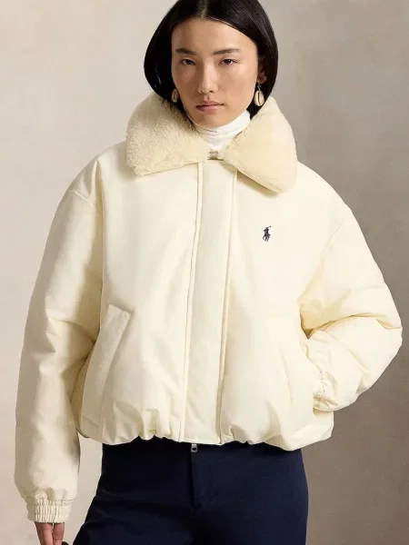 Polo Ralph Lauren péřová bunda béžová