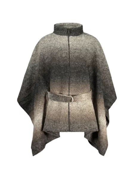 Cu centură poncho Desigual cu gradient maro