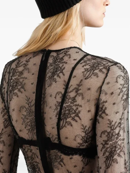 Боди Dolce & Gabbana с дантела черно