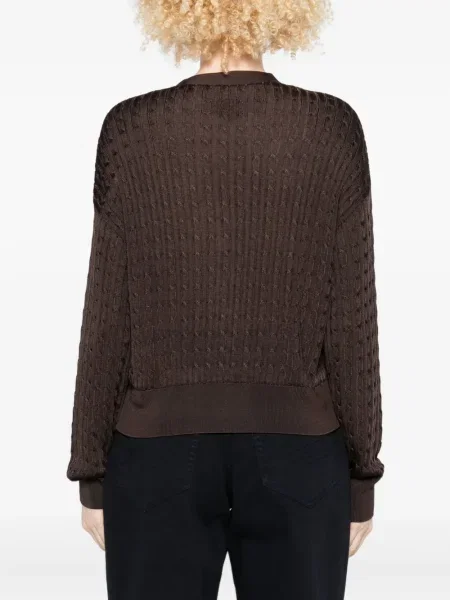 Cardigan Loewe tricotate maro