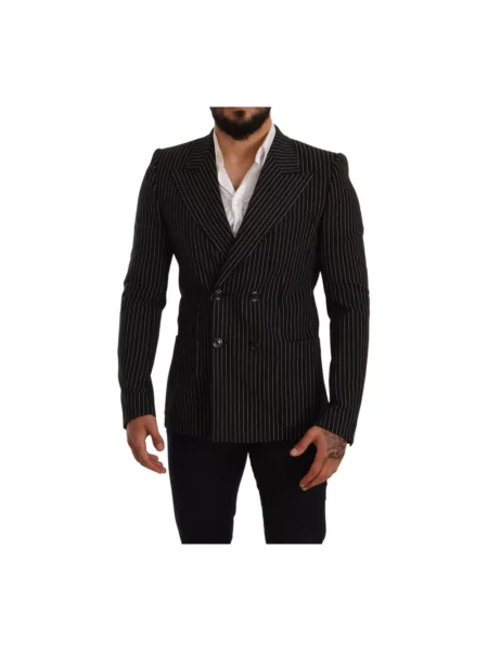 Koszula Dolce And Gabbana w paski czarna