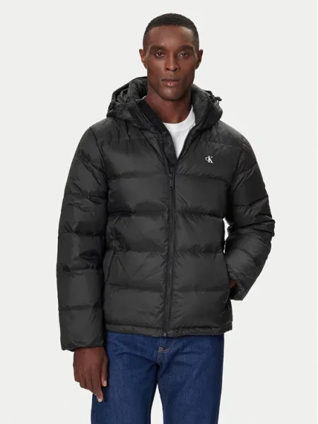 Calvin Klein Jeans Пухено яке черен