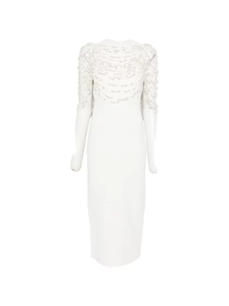 Kostiumas midi suknelė Cult Gaia iki kelių karoliukai balta
