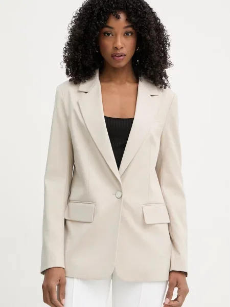 Guess sacou cu un singur rând de pentru femei cu vâscoză BRUNA bej