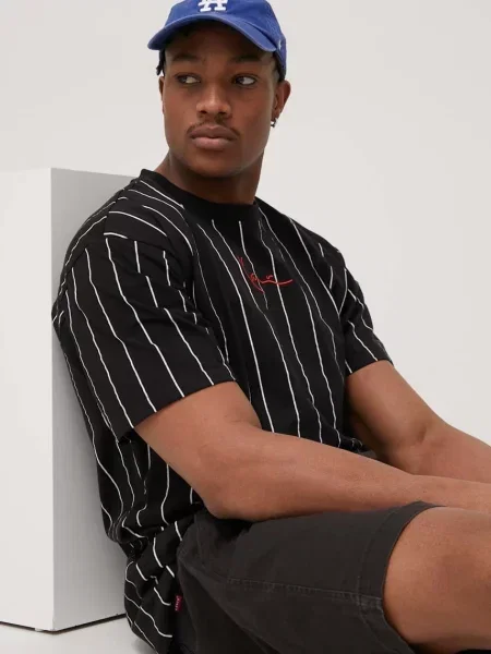 Karl Kani Tricou roșu / negru alb