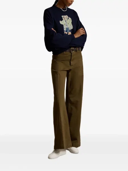 Cravată Polo Ralph Lauren de catifea cord de drumeție albastru