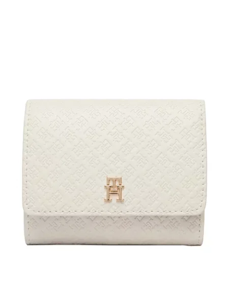 TOMMY HILFIGER Portofel ecru / auriu bej