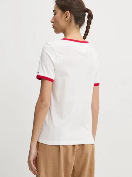 Tommy Jeans Póló Relaxed Fit fehér
