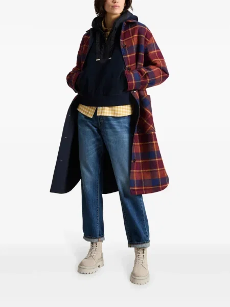Hanorac cu glugă Woolrich din fleece albastru