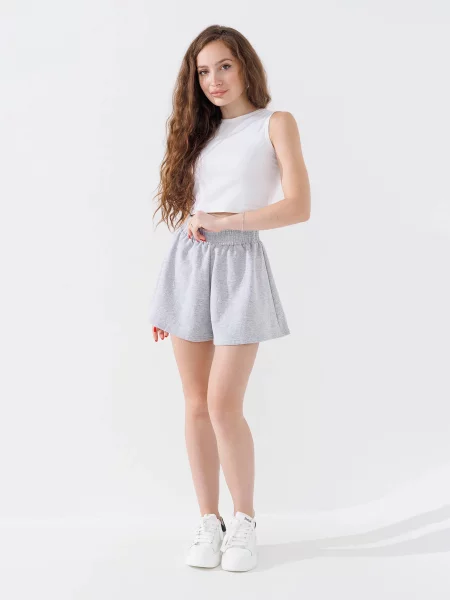 Шорти LAWA бавовна/поліестер/еластан сірий