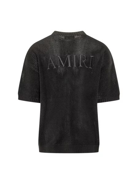 Sweter Amiri z siateczki czarny
