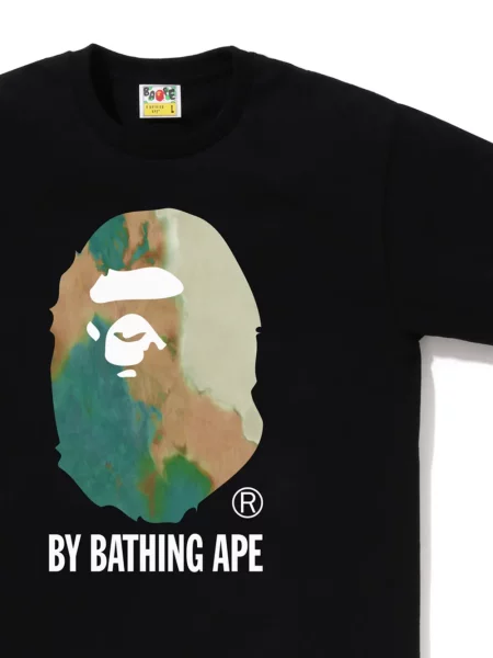 Tricou A Bathing Ape® cu imagine negru