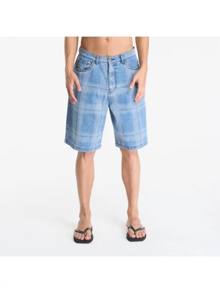 Pantaloni scurți PLEASURES Experiment Jorts Indigo 36