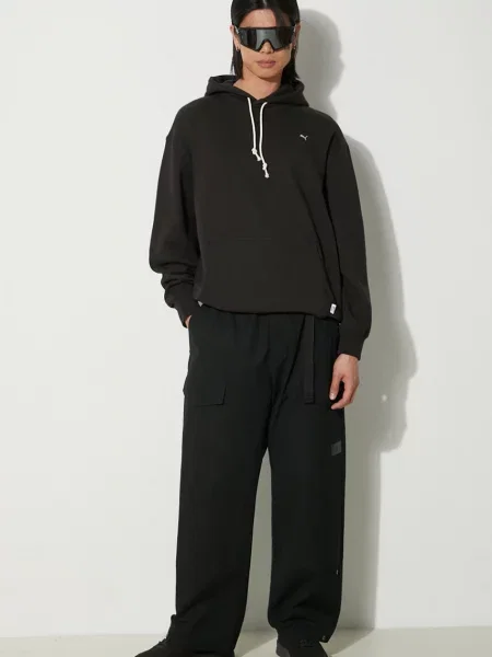 Кофта Puma з капюшоном меланж чорний