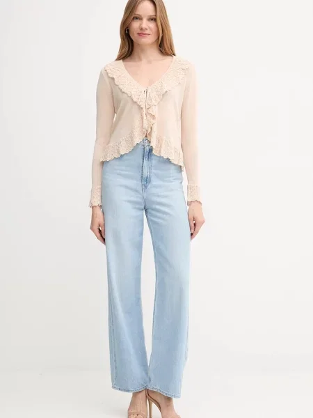 Кардиган із додаванням льону Hoss Intropia легкий бежевий