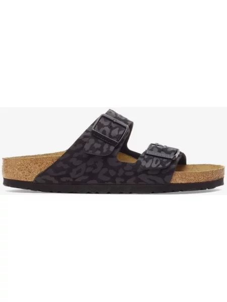 Sandały Birkenstock Arizona BS Synthetik szerokość wąska szary brązowy 36 czarny