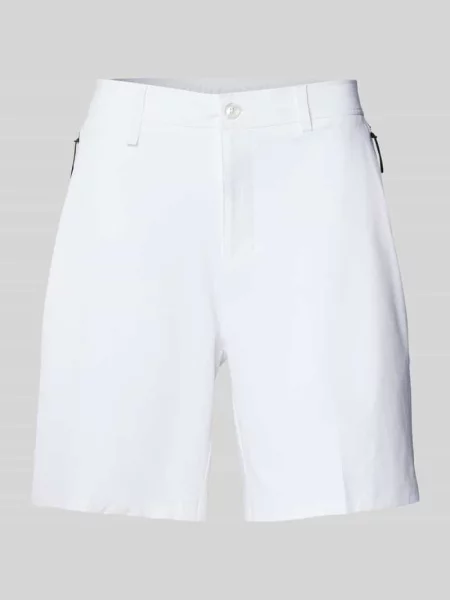 Bermudy o kroju relaxed fit z napisem z logo model Boss Green białe