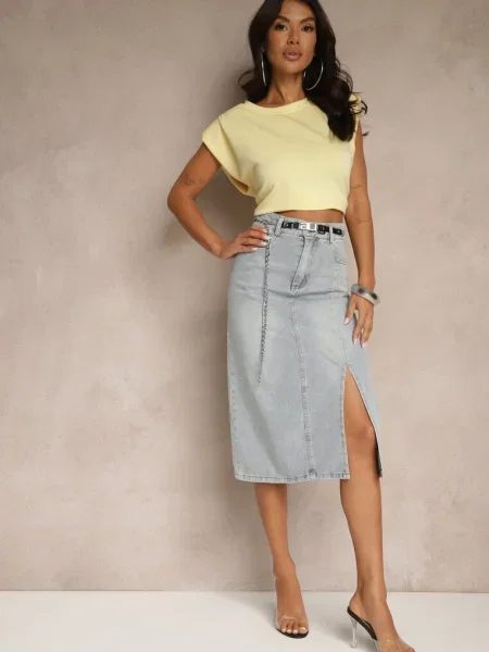 Fustă Lilurea deschis albastru