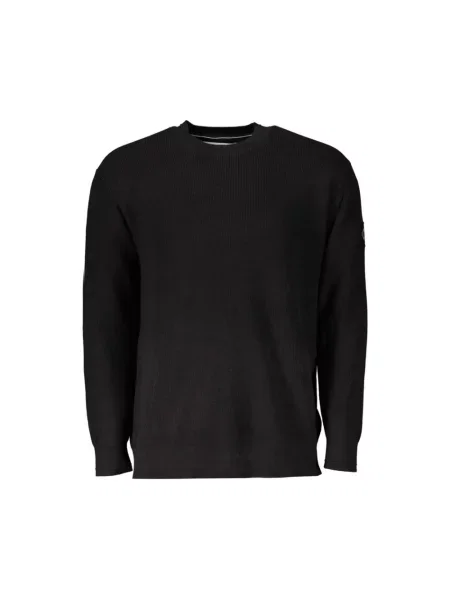 Sweter Calvin Klein z dżerseju czarny