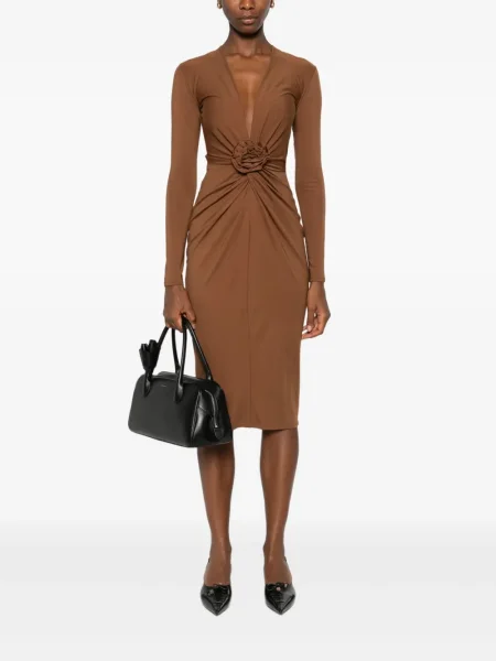 Rochie midi Roserry până la genunchi de costum roz