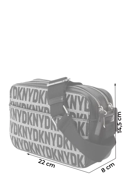 DKNY Geantă de umăr negru / natural alb