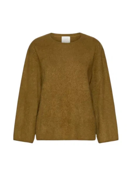 Sweter Marella wełniany zielony