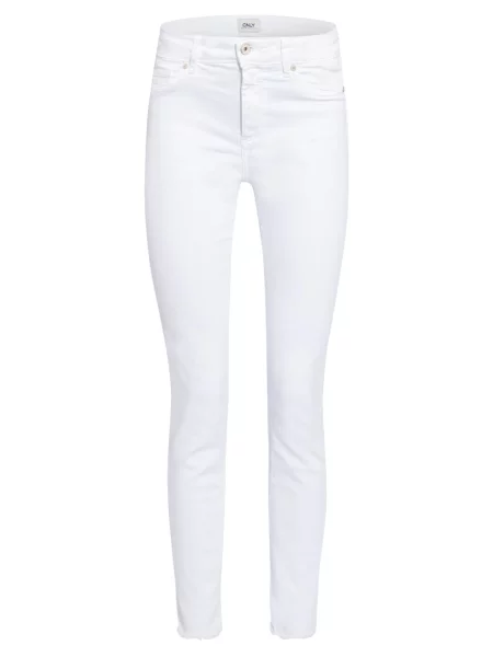 Only Jeansy Skinny weiss białe