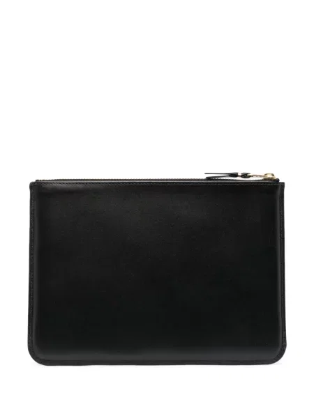 Iš natūralios odos piniginė Comme Des Garçons Wallet juoda