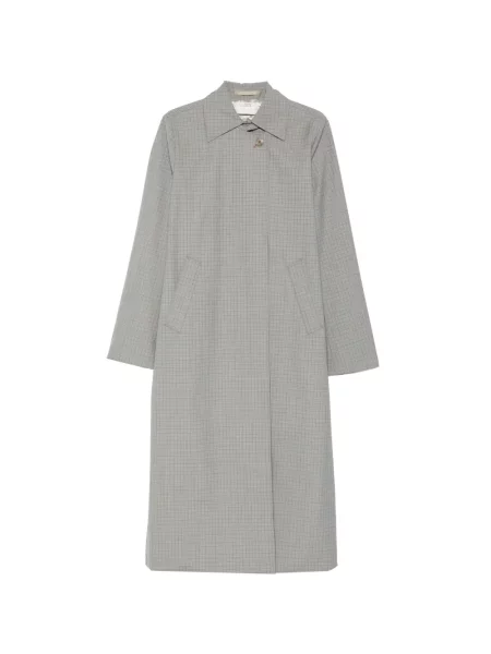 Płaszcz w kratę Our Legacy w kratę szary
