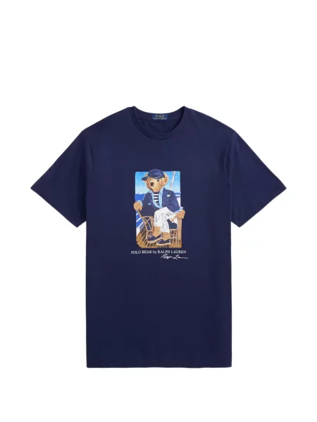 Șosete Polo Ralph Lauren cu model herringbone cu broderie plasă albastru