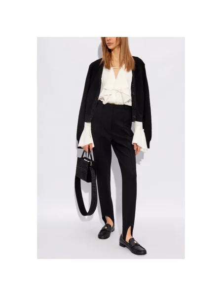 Bluzka Givenchy z falbankami biała